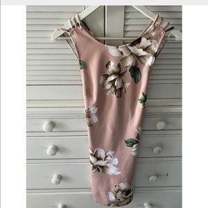 Mendocino pink floral mini dress